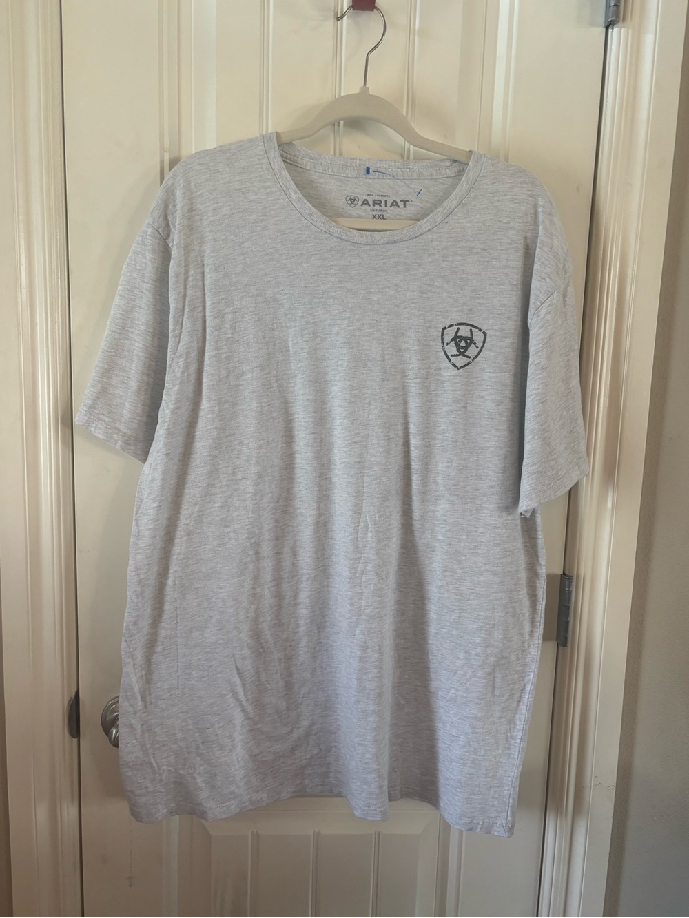 Ariat Light Gray Short Sleeve Logo Tee